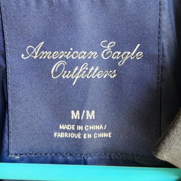American Eagle Outfitters Dark Navy Suit Jacket Size Medium - Picture 5 of 16